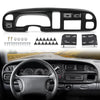 G-PLUS Dash Board Bezel Cover Double Din Compatible with Dodge Ram 1500 1998-2001/ Ram 2500 3500 1998-2002 Instrument Panel Cover w/Vent (Clips Included)