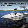 G-PLUS 9" x 50' Outdoor Ribbed Marine Carpet, Boat Trailer Bunk Carpet, Fit Boat Trailer Bunks Runner Docks Black