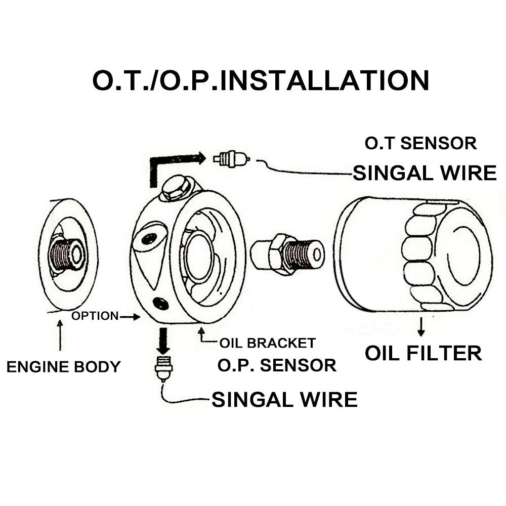 G-PLUS Oil/Gauge Filter Oil Pressure Adapter Universal Aluminum Oil pressure/temperature gauge Filter Cooler Sandwich Plate Adapter M20 X 1.5 Racing Sport JDM