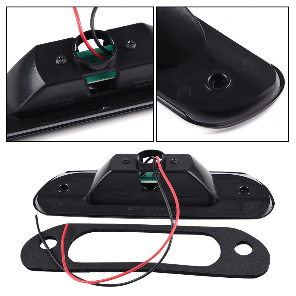 G-PLUS LED Third 3rd Brake Cargo Light Compatible With Jeep Grand Cherokee 1999-2004,Rear Roof Center High Mount Stop Tail Light Replacement Black Housing Smoky Lens