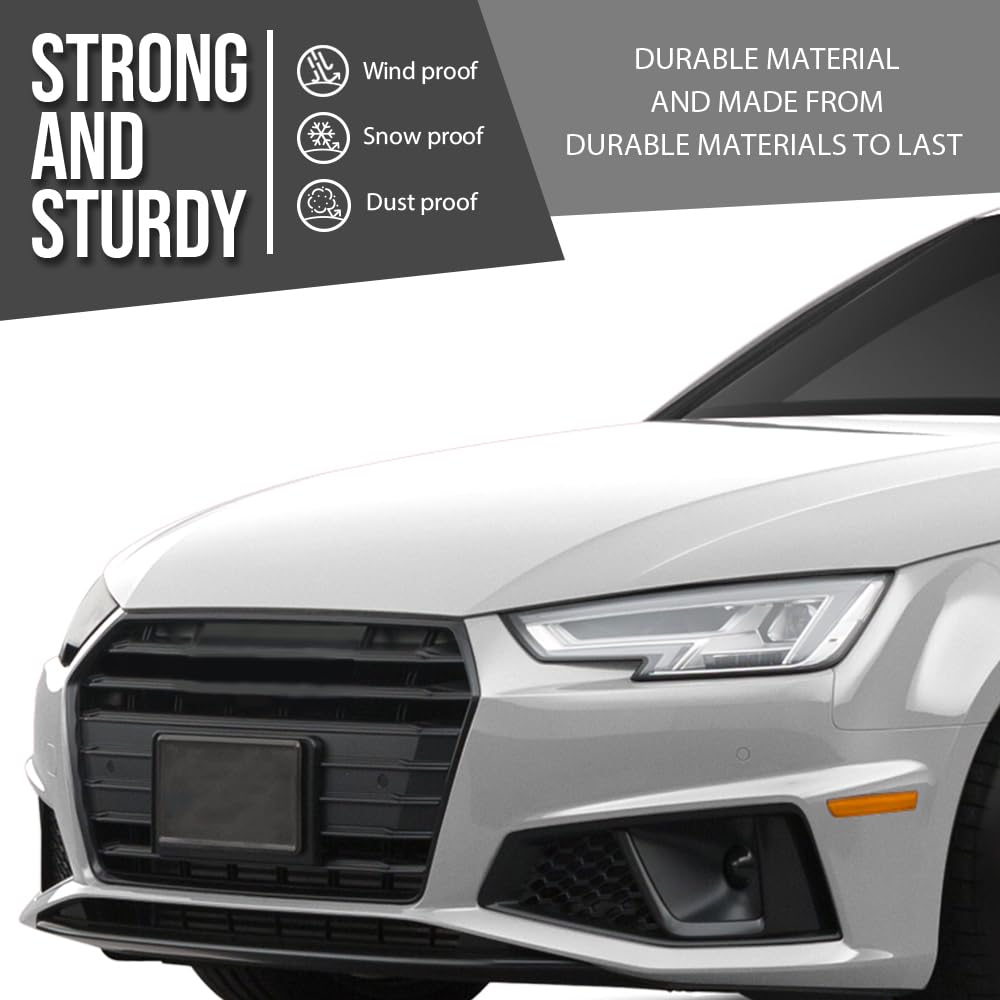 G-PLUS Front Bumper Lower Center Grille Compatible with Audi A4 2016 2017 2018 2019 with S-line Package, Fit Audi S4 2016 2017 2018 2019 8W0807683A, 8W0807683A9B9 Black