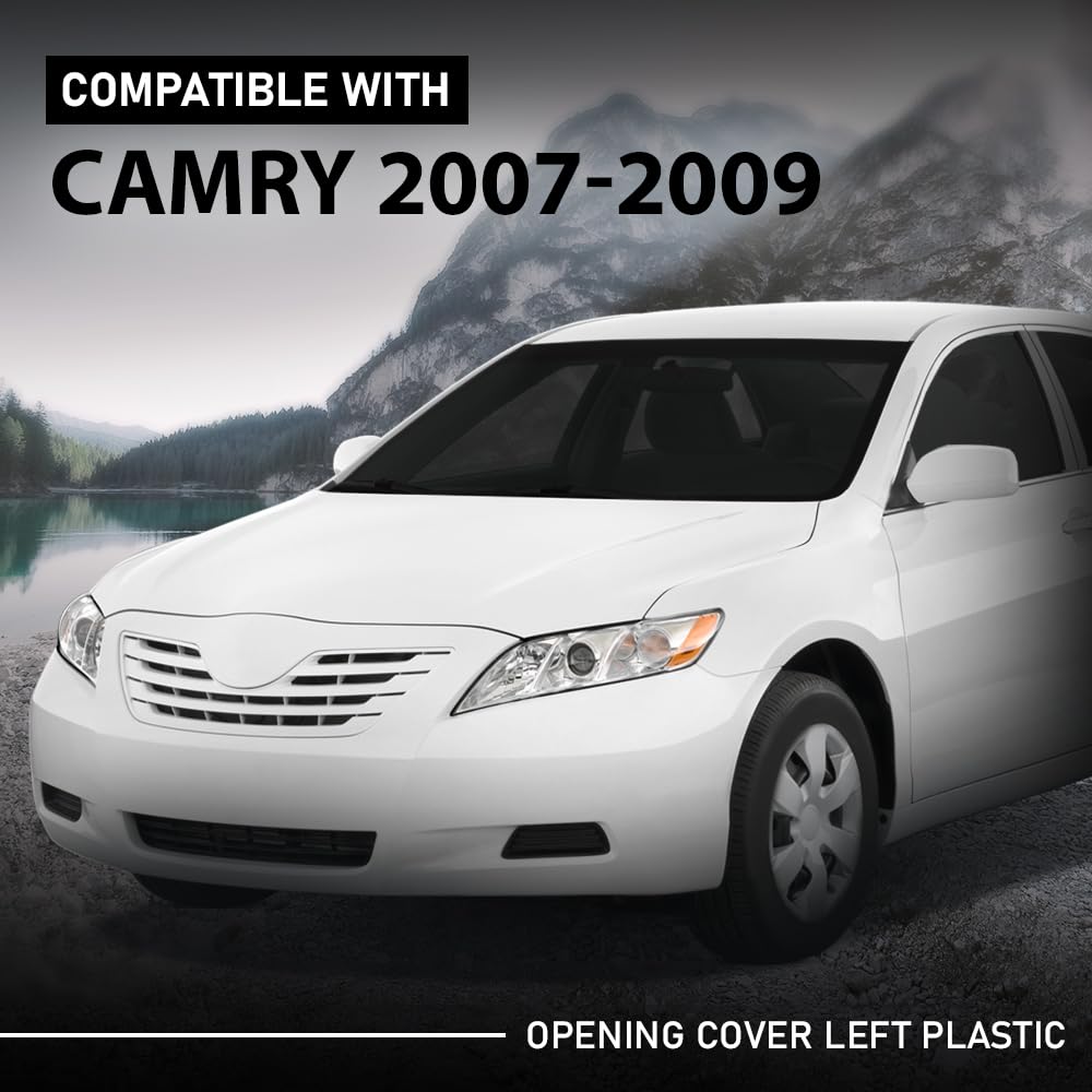 G-PLUS Left Fog Light Cover Compatible with Toyota Camry 2007-2009, Without Fog Light Hole 5212806050, TO2598103
