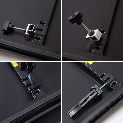G-PLUS 6.5ft Short Bed 4 Fold Tonneau Cover Compatible with 2009 2010 2011 2012 2013 2014 Ford F150 Black