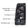 G-PLUS Tail Lights Assembly w/Wiring Harness Compatible with Chevy Silverado 1500 2500 2003 2004 2005 2006 Left & Right Rear Brake Lamps, GM2800174 GM2801174, Clear Lens