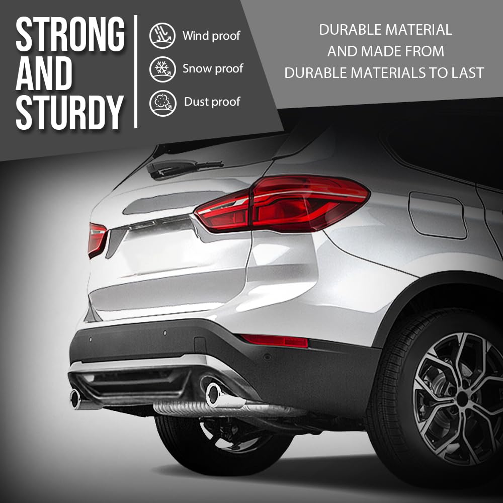 G-PLUS Rear Diffuser Compatible with BMW F48 F49 X1 Base Model 2016 2017 2018 2019 2020 2021, Only Fit Base Model, Not Fit M Sport Rear Bumper Diffuser Lip Gloss Black