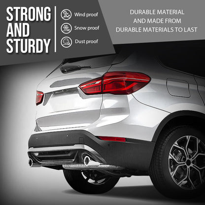 G-PLUS Rear Diffuser Compatible with BMW F48 F49 X1 Base Model 2016 2017 2018 2019 2020 2021, Only Fit Base Model, Not Fit M Sport Rear Bumper Diffuser Lip Gloss Black