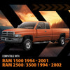 G-PLUS Out-Channel Mount Ventvisor Window Deflectors Compatible with Dodge Ram1500 1994-2001 Fit Dodge Ram 2500 3500(Includes Models w/Towing Mirror) Regular Cab Only 1994-2002 2PCS Smoky