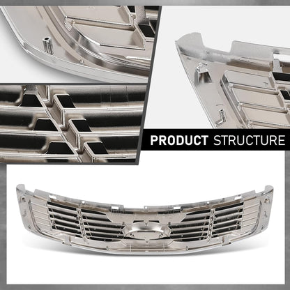 G-PLUS Front Grille W/Chrome Trim, Compatible with Kia Magentis (submodel: LX, LX Premium, SX)/ Optima (submodel: EX, LX, SX) 2009-2010, 863502G500, KI1200136