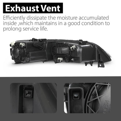 G-PLUS Headlight Headlamp Left Side Compatible with 2006-2007 Mazda 6 Mazdaspeed,Fit 2006-2008 Mazda 6 (submodel: i, S,GS, GT)
