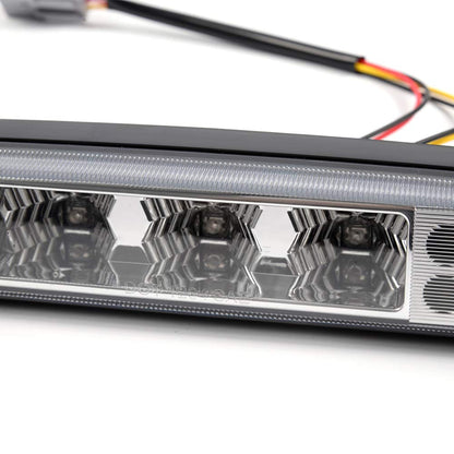 G-PLUS Rear LED Third Brake Light Compatible With 1999-2015 Ford F250 F350 F450 F550 Super Duty,(NOT Compatible With Harley-Davidson Edition), 3rd Stop Lamps,Clear lens Chrome Housing