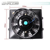 G-PLUS Universal 7" Slim Pull Push Engine Oil Cooler Radiator Cooling Fan 12V 80W Mount Kit,Black 1PCS