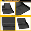 G-PLUS 6PCS Cargo Liners Fit 2017-2023 Tesla Model 3,Floor Liners & Trunk Mats 1st & 2nd & 3rd Row,All Weather Full Cover Protection TPE Car Mats Black