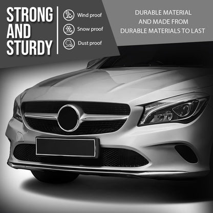 G-PLUS Front Bumper Cover Molding Trim Compatible with Benz W117 CLA Class 2016-2019 1178854900, 1178855000 Silver