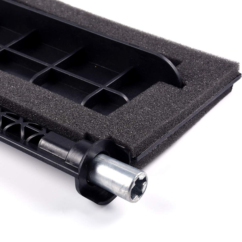 G-PLUS Heater Fix Blend Door Repair Kit Compatible with 1997 1998 1999 2000 2001 2002 2003 Ford F150 New Blendor Premium Replacement Black