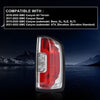G-PLUS Tail Light w/Bulb Right Passenger Side Compatible with GMC Canyon 2015-2022(Submodel:Terrain,Denali,Base,SL,SLE,SLT,AT4,Elevation,Elevation Standard) Luces Traseras Rear Brake Lamps Assembly