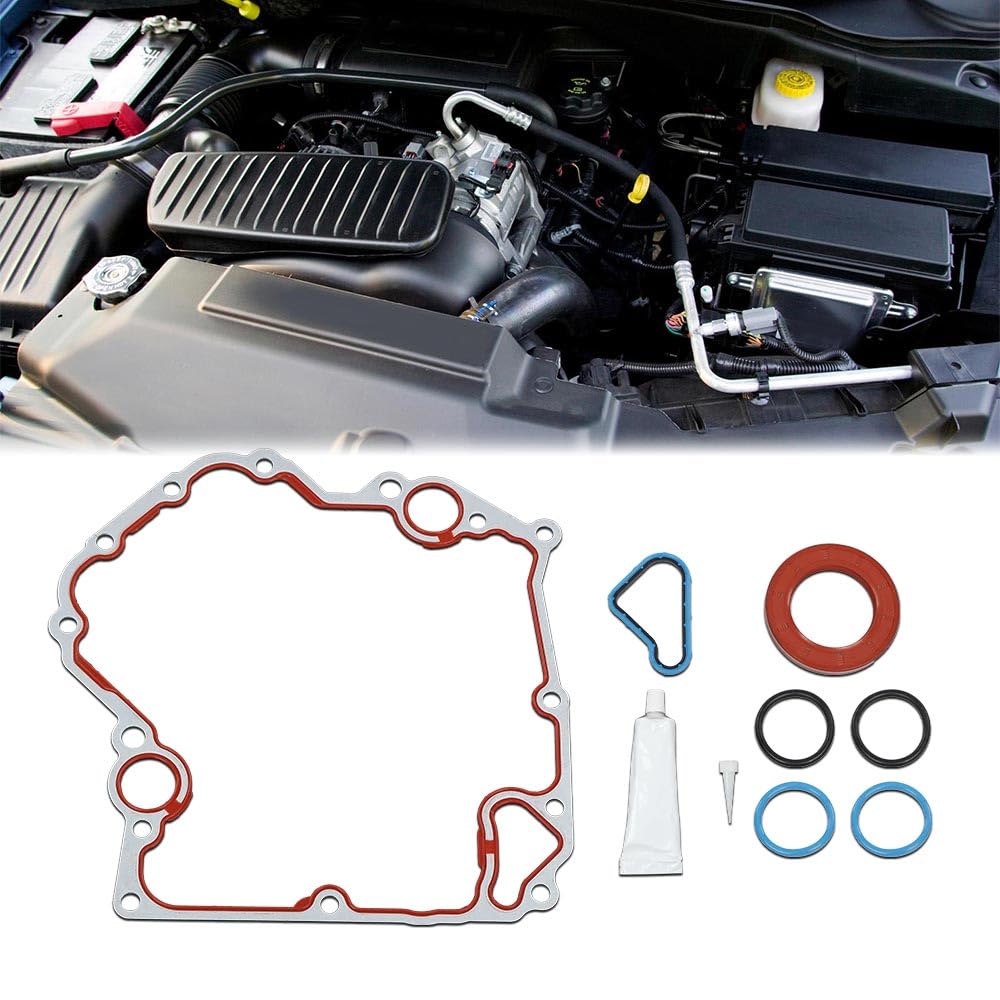 G-PLUS Timing Cover Gasket Kit Compatible with Dodge Dakota Dodge Durango Jeep Commander Jeep Grand Cherokee 3.7L 4.7L Vin N Vin P TCS46000, TCS46022, TCS30400, SL1000