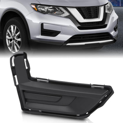 G-PLUS Front Bumper Fog Light Cover Compatible with 2019-2020 Nissan Rogue Special Edition/Fit 2017-2020 Nissan Rogue S SL SV Passenger Right Side Fog Lamp Accessories 622566FL0A, NI1039148