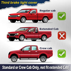 G-PLUS Third Brake Light Lens Cover for Chevy S10 GMC Sonoma 1994-2004 Side View