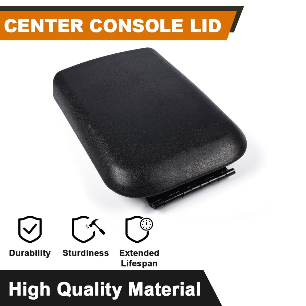 G-PLUS Center Console Armrest Lid Top Pad Compatible with 2005-2009 Ford Mustang Black Replacement 5R3Z6306024AAC
