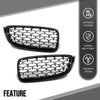 G-PLUS Front Upper Grille Compatible with BMW 4 Series F32 F33 F36 F82 2014 2015 2016 2017 2018 Glossy Black