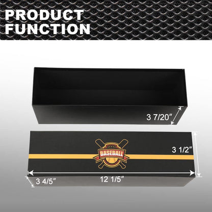 G-PLUS Graded Cards Holder Container Graded Card Storage Box Holds 50-55 Black Graded Card Box Graded Sports Card Storage Box