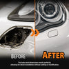 G-PLUS Front Headlight Washer Cover Driver Left Side Compatible with Porsche Cayenne 2011-2016 95862830100G2X, PO1048102 Matte Primer Finish Black