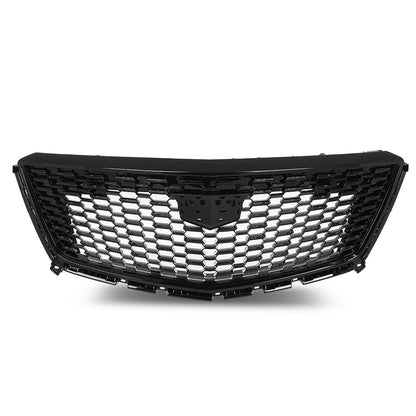 G-PLUS Front Bumper Upper Grille Compatible with Cadillac XT5 2017-2021 Gloss Black