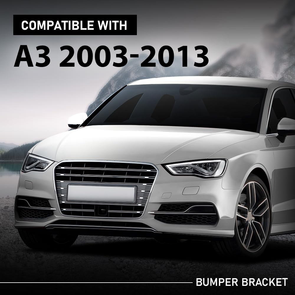 G-PLUS Front Left and Right Bumper Bracket Compatible with Audi A3 2009-2013 8P0807183B, 8P0807184B
