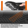 G-PLUS TPE Floor Mats Fit Peterbilt 357 365 367 378 379 384 385 386 388 389 2006-2019 1st Row Truck Accessories Cargo Liners All Weather Protection 3PCS Black Alfombras para Carro