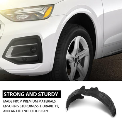 G-PLUS Front Left Fender Liner Inner, Compatible with Audi Q5 2018-2023/ Q5 Sportback 2021-2022, Fit Audi SQ5/ SQ5 Sportback 2021-2022, Driver Side, AU1248144, 80A821171E