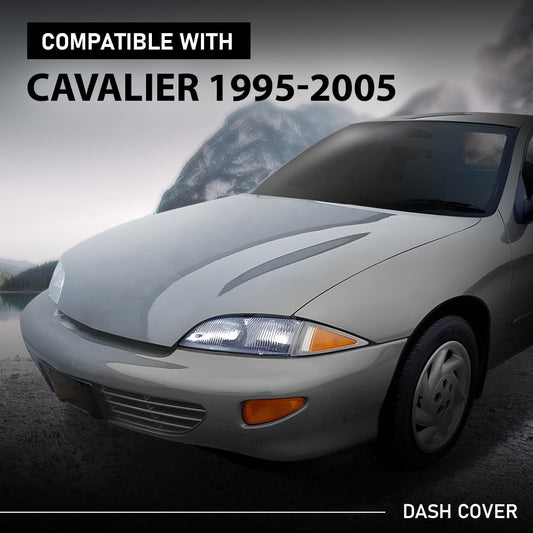 G-PLUS TPE Molded Dash Cover Cap Black Compatible with Chevy Cavalier 1995 1996 1997 1998 1999 2000 2001 2002 2003 2004 2005