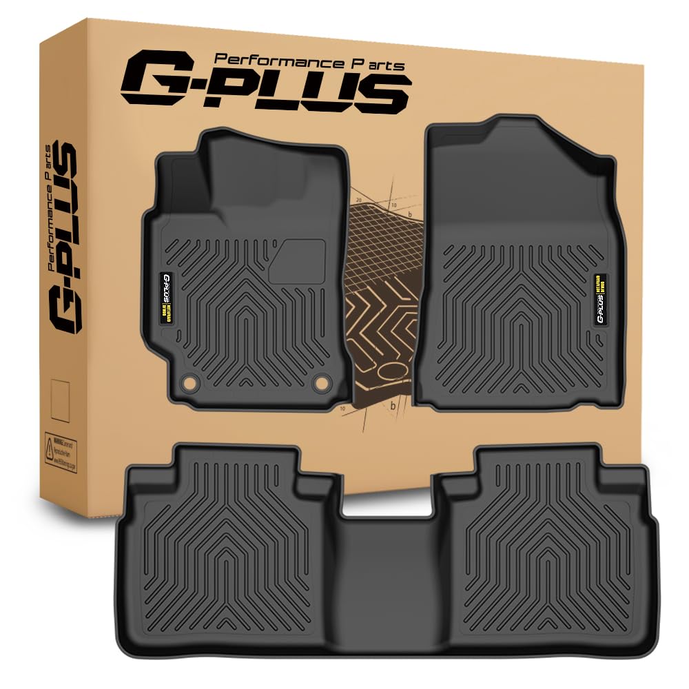 G-PLUS Floor Mats Compatible with Toyota Camry 2015 2016 2017 TPE Custom Fit All Weather Protection Floor Cargo Liner Accessories Black Car Mats alfombras para carro 3PCS