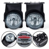 G-PLUS Pickup Bumper Fog Lights Lamps Left and Right Compatible with 2003 2004 2005 2006 GMC Sierra 1500 GM2592154, GM2593154, GM2593128 Smoky Lens