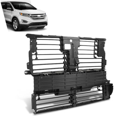 G-PLUS Radiator Shutter Assembly, Compatible with Ford Edge SE SEL Sport Titanium 2.0L 3.5L 2015-2018, FT4Z8475A，FT4Z-8475-A