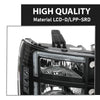 G-PLUS LED Headlights Assembly Front Headlamps Left+Right Fit GMC Sierra 1500 2007-2013, Fit GMC Sierra 2500HD 3500HD 2007-2014 Clear Lens Black Housing Clear Reflector 22853029,faros delanteros