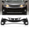 G-PLUS Front Upper Bumper Cover Primered Compatible with Toyota RAV4 2013 2014 2015, TO1014101, 521190R911, Black
