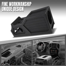 G-PLUS Center Console Subwoofer Box for Chevy GM Crew Cab 2007-2013 Black Product Image