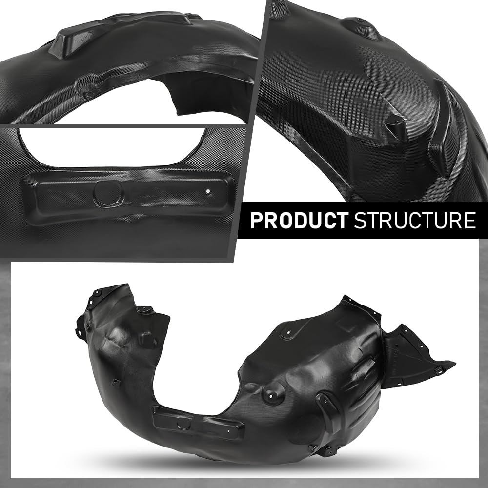 G-PLUS Fender Liner Sedan Front Passenger Side Compatible with Audi A3 Prestige/Technik/Titanium 2015-2020,Fit Audi A3 Quattro 2015-2020 8V5821172G-PFM, AU1249142