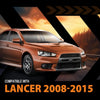 G-PLUS Front Left & Right Side Fender Liner Set Compatible with Lancer 2008-2015 2 PCS Black