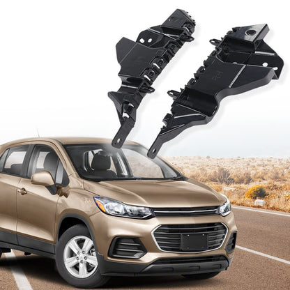 G-PLUS Black Front Bumper Mounting Retainer Bracket Left Right Pair Compatible with Chevy Trax 2017-2022 42566652 42566653 GM1042157 GM1043157