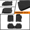 G-PLUS Floor Mats Fit for Honda Accord Sedans 2013 2014 2015 2016 2017 Floor Liners,TPE Custom Fit All Weather Full Cover Protection Car Mats, 1st & 2nd Row Cargo Liners Black