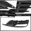 G-PLUS Fog Light Lamp Cover Trim Pair Compatible with Audi A3/A3 Quattro 2015-2016 8V5807682A9B9