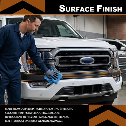 G-PLUS Front Upper Bumper Cover Fascia Compatible with Ford F150 Pickup 2021-2023 ML3Z17D957CAPTM, FO1014146 Black