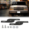 G-PLUS LED Light Mounting Brackets Compatible with A-Pillar Truck SUV Hood Hinge or A-Pillar Mount LED Pod Light ATV & UTV Light Pod Black 2PCS