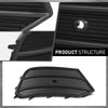 G-PLUS Front Right Bumper Face Bar Grille, Compatible with Audi Q3 Premium 2017 2018/ Prestige 2016-2017/ Q3 Quattro Premium 2016-2018, Passenger Side Exterior Outside Fog Light Cover