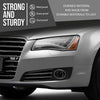 G-PLUS Front Bumper Grille Fog Light Cover Compatible with Audi A8 D4 2011 2012 2013 2014 4H0807679E, 4H0807680E Chrome Black
