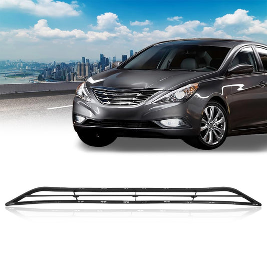 G-PLUS Front Lower Bumper Center Grille, Compatible with Hyundai Sonata Sedan 2011-2013 11-13 (Replace For 865613S000, HY1036114)