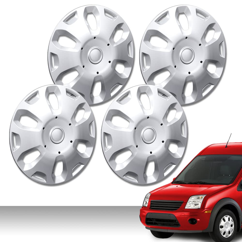 G-PLUS Wheel Covers Hub Caps Full Rim Hubs 3 pcs Compatible with 2010-2013 Ford Transit Connect Van 9T1Z1130A, 9T161130AA