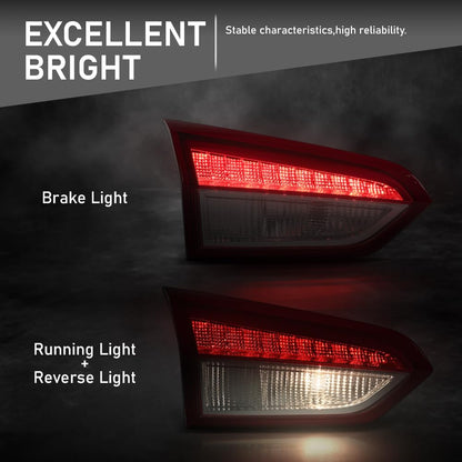 G-PLUS LED Inner Tail Light Left & Right Side Rear Lamp Compatible with Buick Envision 2019-2020 Red