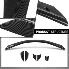 G-PLUS Trunk Spoiler Wing for Chevy Corvette C8 2020-2024 Carbon Fiber Black Product Details